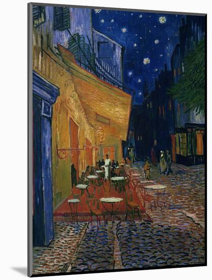 The Café Terrace on the Place du Forum, Arles, at Night, c.1888-Vincent van Gogh-Mounted Photographic Print