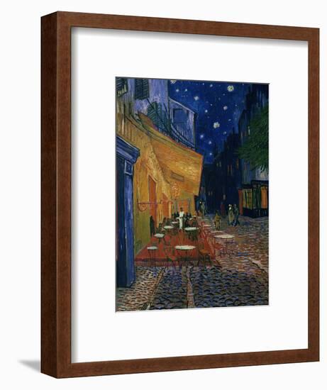 The Café Terrace on the Place du Forum, Arles, at Night, c.1888-Vincent van Gogh-Framed Photographic Print