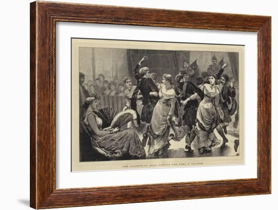 The Caledonian Ball, Dancing the Reel O' Tulloch-Arthur Hopkins-Framed Giclee Print