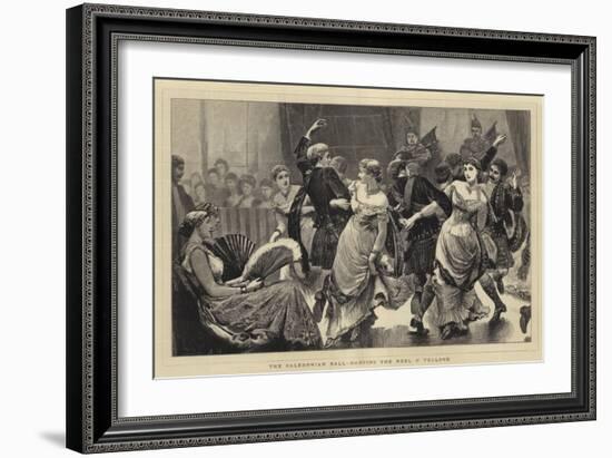 The Caledonian Ball, Dancing the Reel O' Tulloch-Arthur Hopkins-Framed Giclee Print