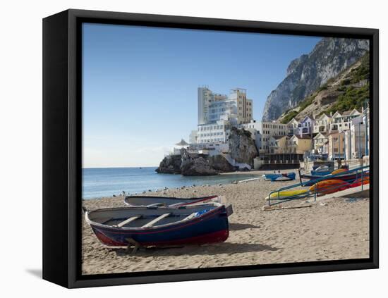 The Caleta Hotel, Catalan Bay, Gibraltar, Europe-Giles Bracher-Framed Premier Image Canvas