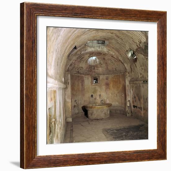 The calidarium of the Forum baths in the Roman town of Pompeii, 1st century. Artist: Unknown-Unknown-Framed Photographic Print