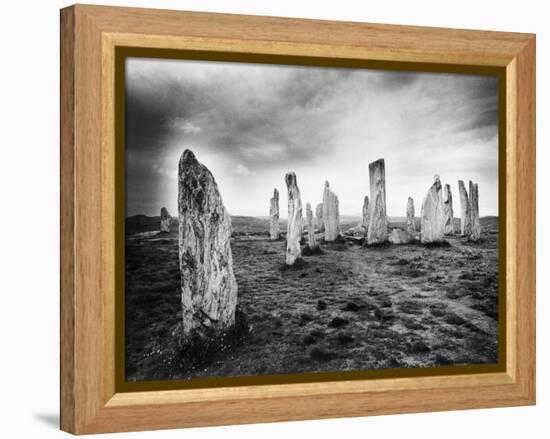 The Callanish Stones, Isle of Lewis, Outer Hebrides, Scotland-Simon Marsden-Framed Premier Image Canvas