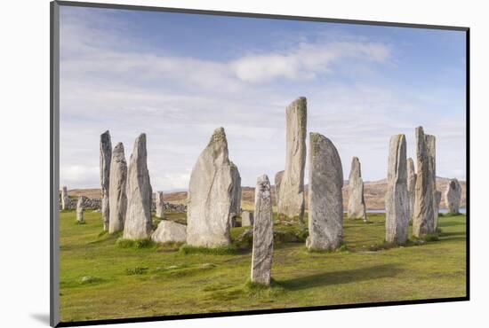 The Callanish Stones on the Isle of Lewis, Outer Hebrides, Scotland, United Kingdom, Europe-Julian Elliott-Mounted Photographic Print