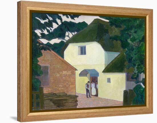 The Caller at the Mill-Robert Polhill Bevan-Framed Premier Image Canvas