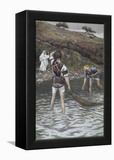 The Calling of Peter and Andrew-James Tissot-Framed Premier Image Canvas