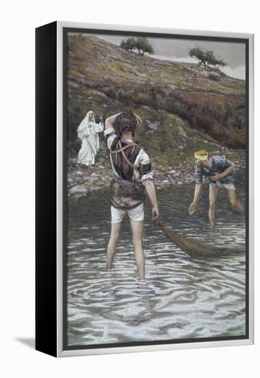 The Calling of Peter and Andrew-James Tissot-Framed Premier Image Canvas