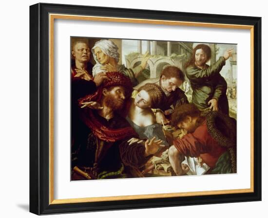 The calling of Saint Matthew-Jan Sanders van Hemessen-Framed Giclee Print