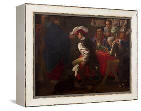 The Calling of Saint Matthew-Hendrick Jansz Terbrugghen-Framed Premier Image Canvas