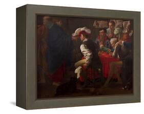 The Calling of Saint Matthew-Hendrick Jansz Terbrugghen-Framed Premier Image Canvas