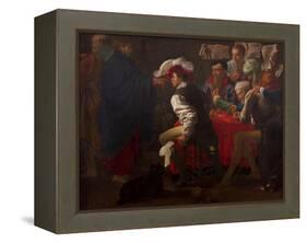 The Calling of Saint Matthew-Hendrick Jansz Terbrugghen-Framed Premier Image Canvas