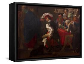 The Calling of Saint Matthew-Hendrick Jansz Terbrugghen-Framed Premier Image Canvas