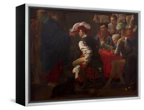 The Calling of Saint Matthew-Hendrick Jansz Terbrugghen-Framed Premier Image Canvas