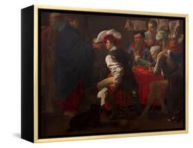 The Calling of Saint Matthew-Hendrick Jansz Terbrugghen-Framed Premier Image Canvas