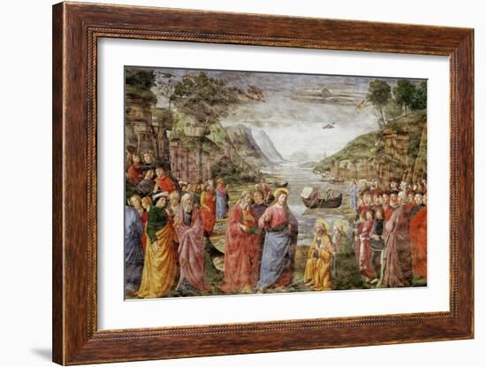 The Calling of Ss. Peter and Andrew, 1481-Domenico Ghirlandaio-Framed Giclee Print