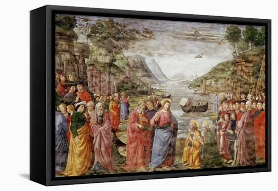 The Calling of Ss. Peter and Andrew, 1481-Domenico Ghirlandaio-Framed Premier Image Canvas