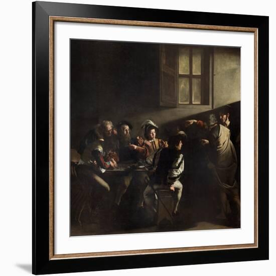 The Calling of St. Matthew by Caravaggio-null-Framed Giclee Print