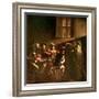 The Calling of St. Matthew, C.1598-1601-Caravaggio-Framed Giclee Print