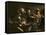 The Calling of St. Matthew, C.1598-1601-Caravaggio-Framed Premier Image Canvas