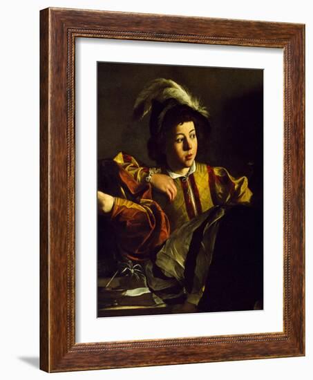 The Calling of St. Matthew. Detail. 1599 - 1600-Michelangelo Merisi da Caravaggio-Framed Giclee Print