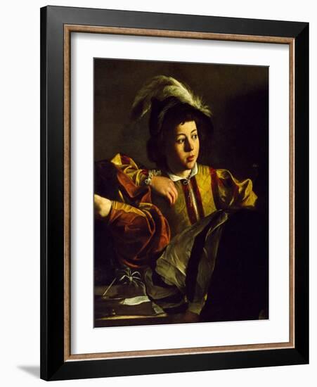 The Calling of St. Matthew. Detail. 1599 - 1600-Michelangelo Merisi da Caravaggio-Framed Giclee Print