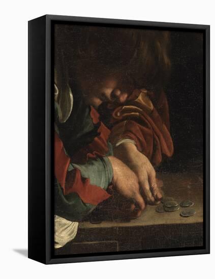 The Calling of St Matthew-Caravaggio-Framed Premier Image Canvas