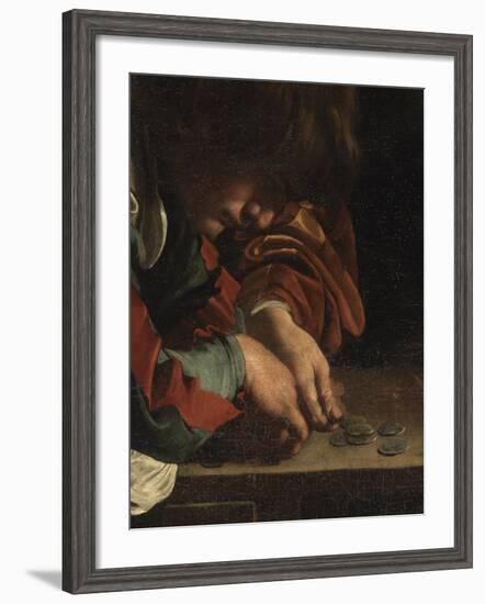 The Calling of St Matthew-Caravaggio-Framed Giclee Print