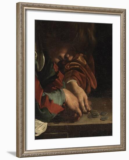 The Calling of St Matthew-Caravaggio-Framed Giclee Print