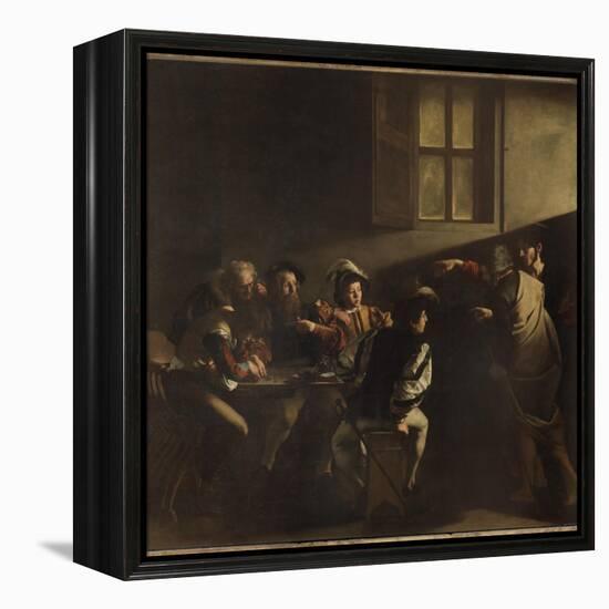 The Calling of St Matthew-Caravaggio-Framed Premier Image Canvas