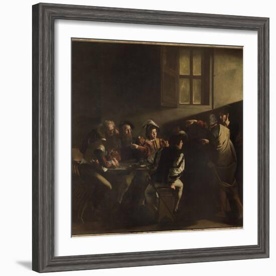 The Calling of St Matthew-Caravaggio-Framed Giclee Print