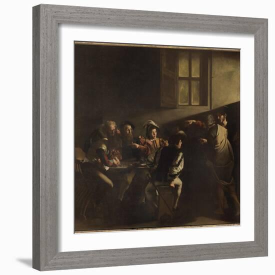 The Calling of St Matthew-Caravaggio-Framed Giclee Print