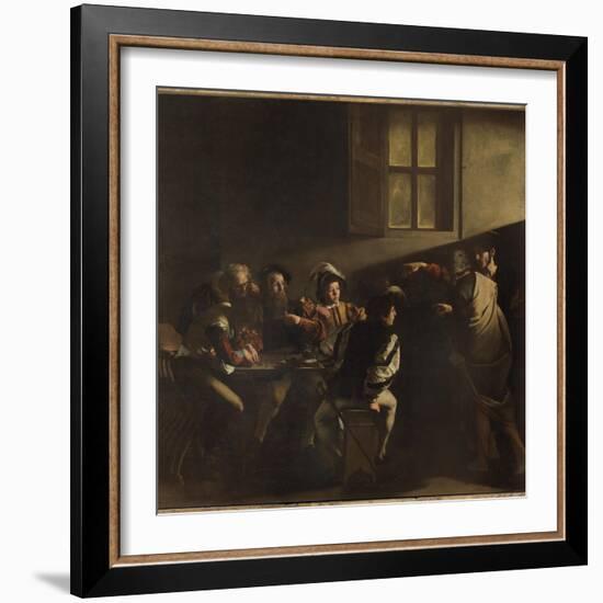 The Calling of St Matthew-Caravaggio-Framed Giclee Print