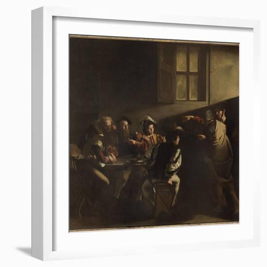 The Calling of St Matthew-Caravaggio-Framed Giclee Print