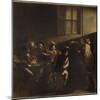 The Calling of St Matthew-Caravaggio-Mounted Giclee Print