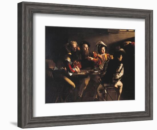 The Calling of St Matthew-Caravaggio-Framed Giclee Print