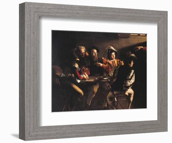 The Calling of St Matthew-Caravaggio-Framed Giclee Print