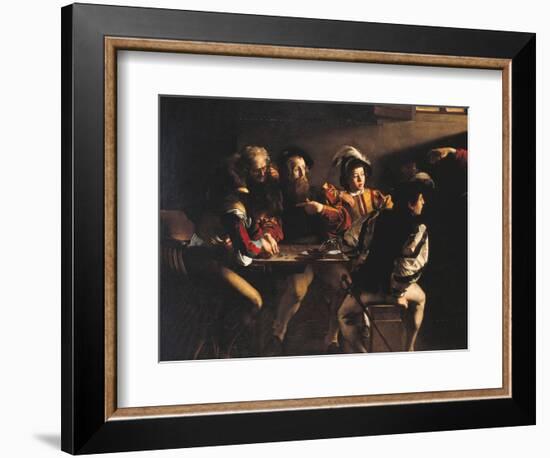 The Calling of St Matthew-Caravaggio-Framed Giclee Print