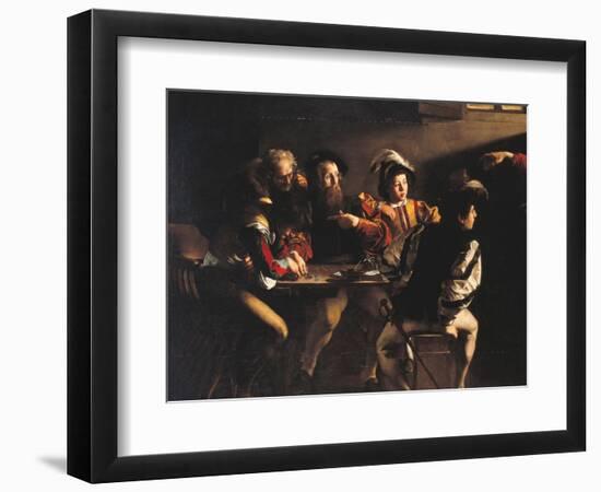 The Calling of St Matthew-Caravaggio-Framed Giclee Print