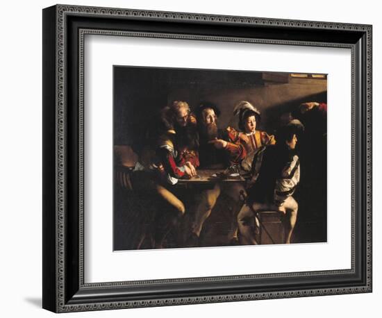 The Calling of St Matthew-Caravaggio-Framed Giclee Print