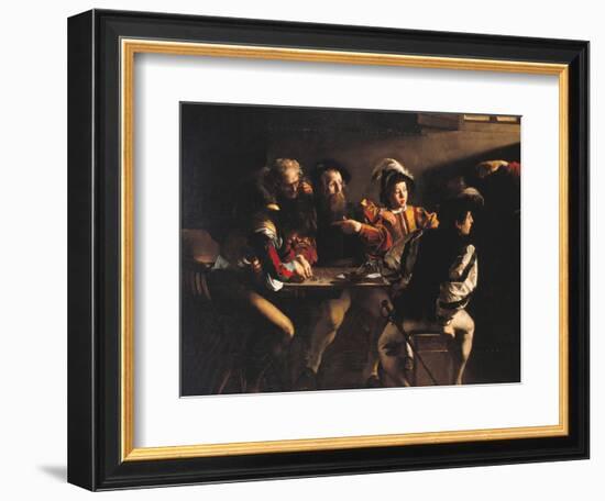 The Calling of St Matthew-Caravaggio-Framed Giclee Print