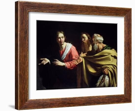 The Calling of St. Peter and St. Andrew-Bernardo Strozzi-Framed Giclee Print