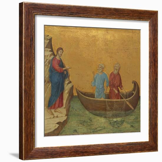 The Calling of the Apostles Peter and Andrew, 1308/1311-Duccio Di buoninsegna-Framed Giclee Print