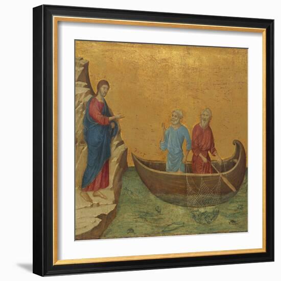 The Calling of the Apostles Peter and Andrew, 1308/1311-Duccio Di buoninsegna-Framed Giclee Print