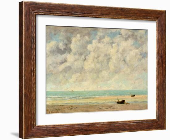 The Calm Sea, 1869-Gustave Courbet-Framed Giclee Print