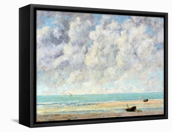 The Calm Sea-Gustave Courbet-Framed Premier Image Canvas