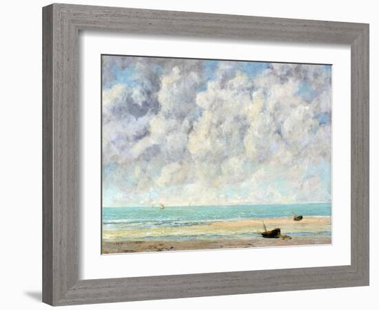 The Calm Sea-Gustave Courbet-Framed Giclee Print