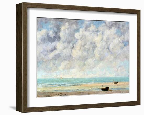 The Calm Sea-Gustave Courbet-Framed Giclee Print