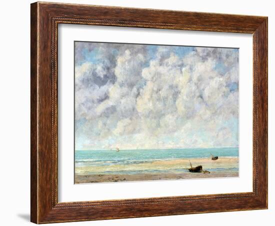 The Calm Sea-Gustave Courbet-Framed Giclee Print