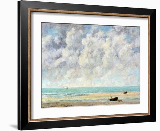 The Calm Sea-Gustave Courbet-Framed Giclee Print