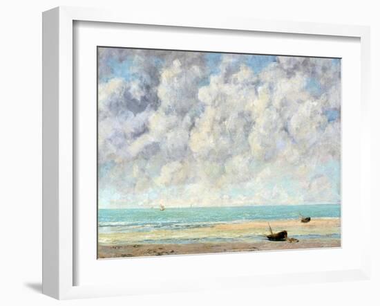 The Calm Sea-Gustave Courbet-Framed Giclee Print